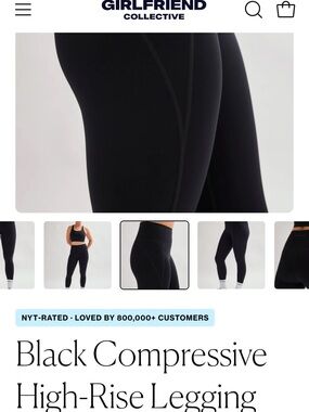 Girlfriend Collective leggings with pouch! EUC!